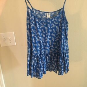 Blue spaghetti strap top